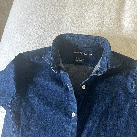 F.by Faconnable jeans blouse size xs 98% cotton 2% spandex perfect condition - Picture 6 of 7